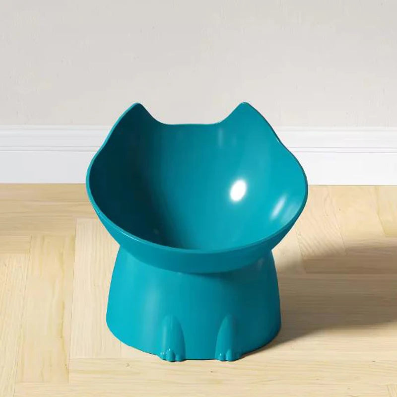 Raised Cat & Dog Bowl with Neck Protection, Anti-Spill
