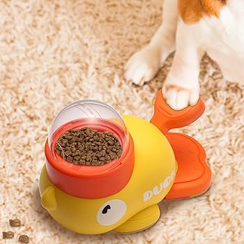 Interactive Duck Pet Feeder for Cats and Dogs