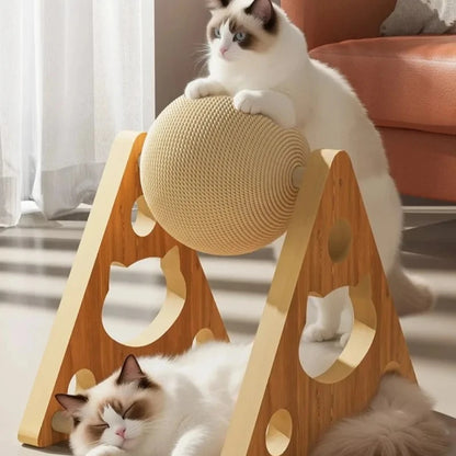 Durable Sisal Cat Scratching Ball for Healthy Paws