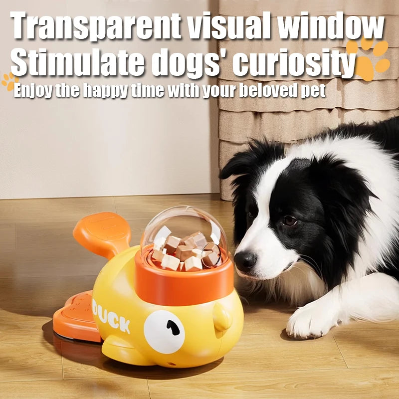 Interactive Duck Pet Feeder for Cats and Dogs
