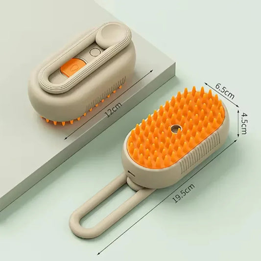 3-in-1 Steamy Dog & Cat Grooming Brush