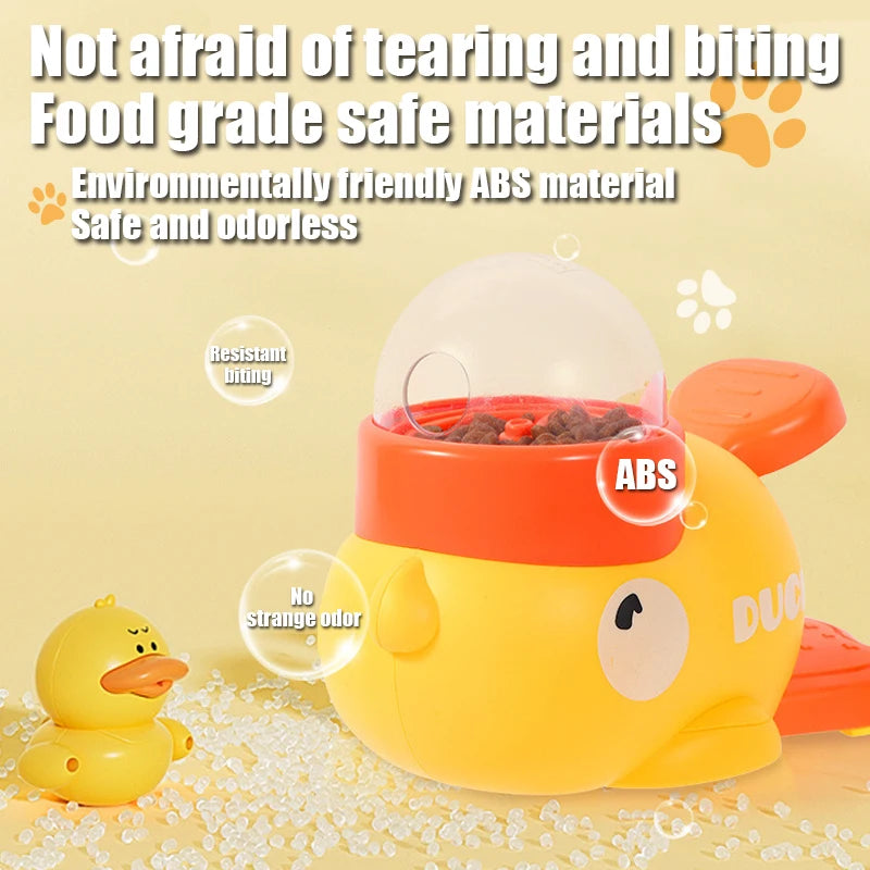 Interactive Duck Pet Feeder for Cats and Dogs