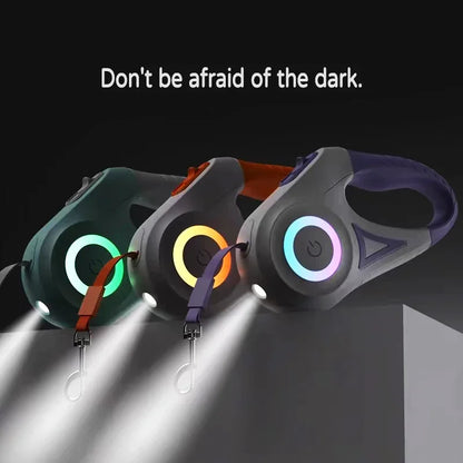 LED Retractable Dog Leash for All Pet Sizes
