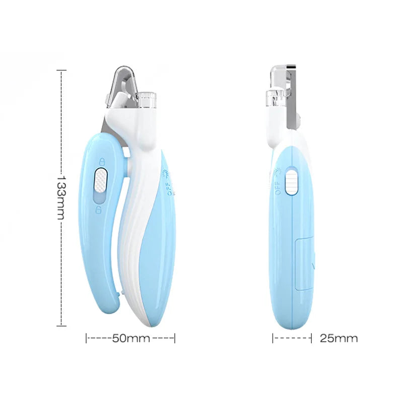 Professional LED Pet Nail Clippers Safe Grooming Tool