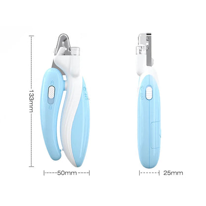 Professional LED Pet Nail Clippers Safe Grooming Tool