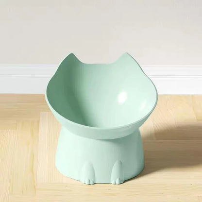 Raised Cat & Dog Bowl with Neck Protection, Anti-Spill