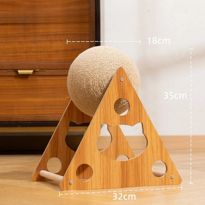 Durable Sisal Cat Scratching Ball for Healthy Paws