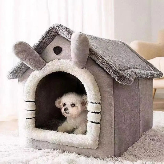 All-Season Removable Washable Dog & Cat House Bed