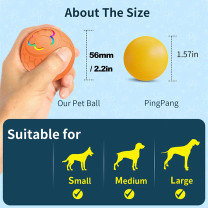 Smart Interactive Pet Toy Ball with RGB Lights