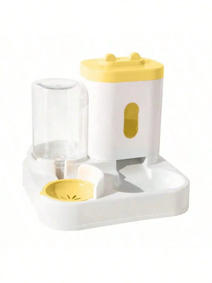 Automatic Gravity Cat Water & Food Dispenser, Spill-Proof