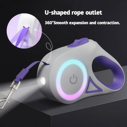 LED Retractable Dog Leash for All Pet Sizes