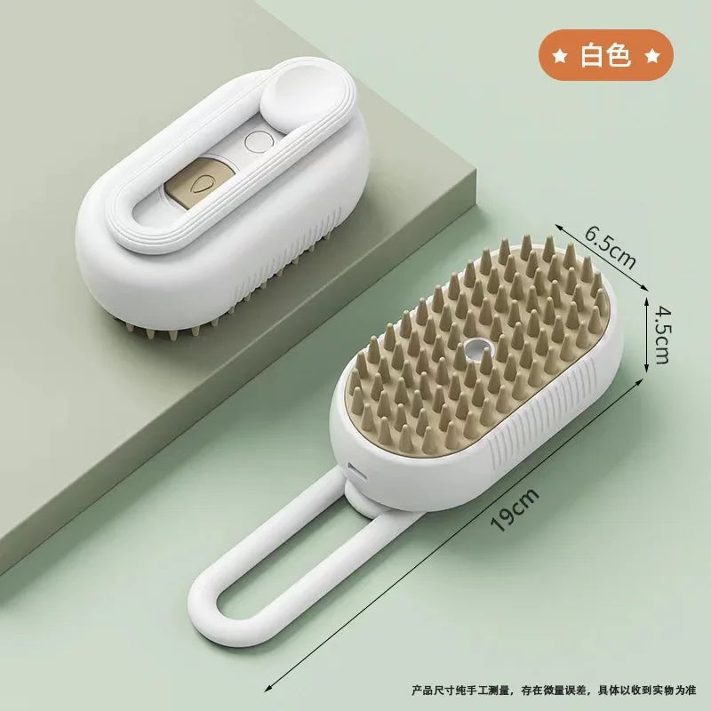 3-in-1 Steamy Dog & Cat Grooming Brush