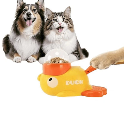 Interactive Duck Pet Feeder for Cats and Dogs